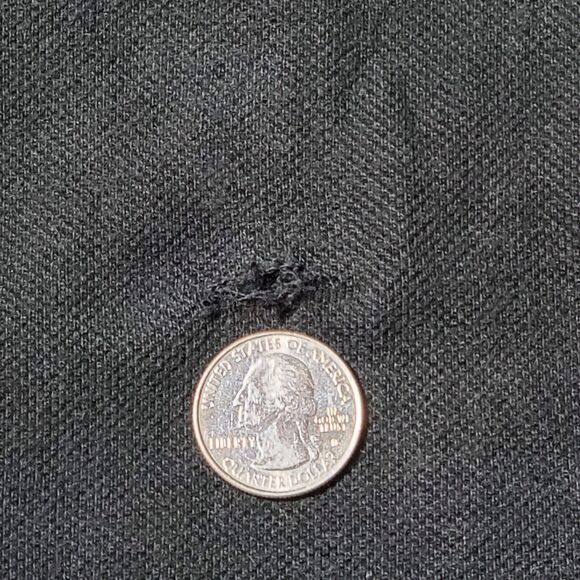 Harley Davidson Polo Shirt Work Black 2X Embroidered Chest Shield Orange Trim - Picture 11 of 11